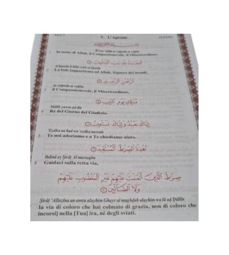 Le Saint Coran Traduire ses significations en italien 17x24 cm